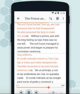 Beelinguapp - это программа изучения языка для Android
