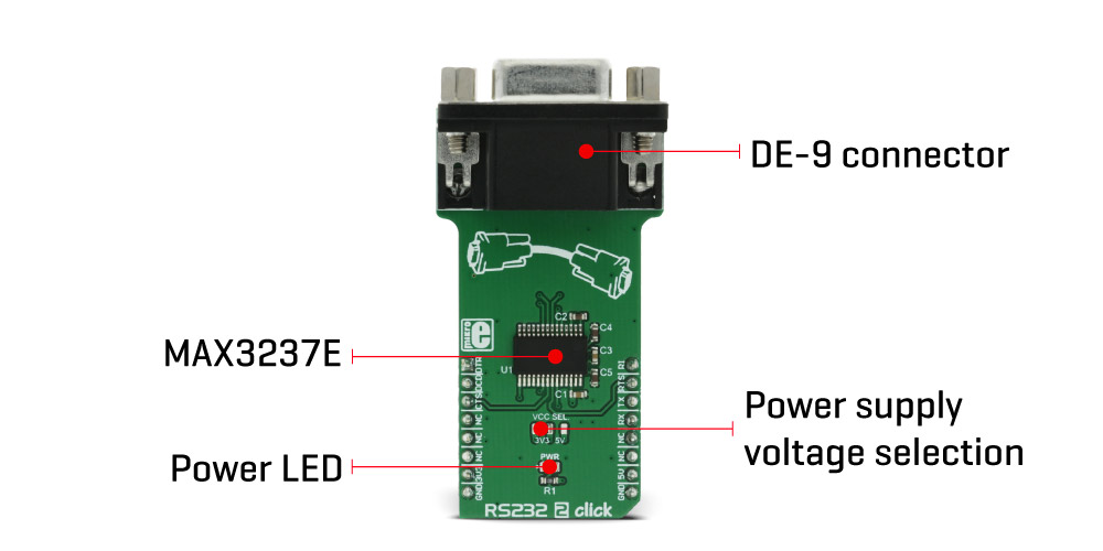 ИС MAX3237E состоит из пяти линейных драйверов, трех линейных приемников и цепи насоса с двойной зарядкой с контактом ± 15 кВ для защиты от электростатического разряда для выводов ввода-вывода последовательного порта